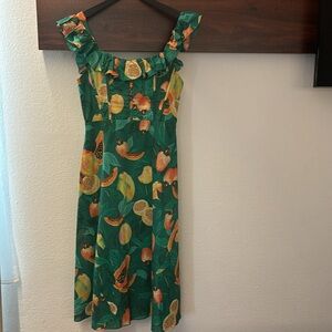 Tropical cotton dress.